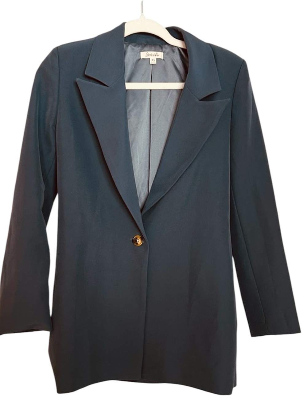 Shades of Rose Lined Single-Button Blazer